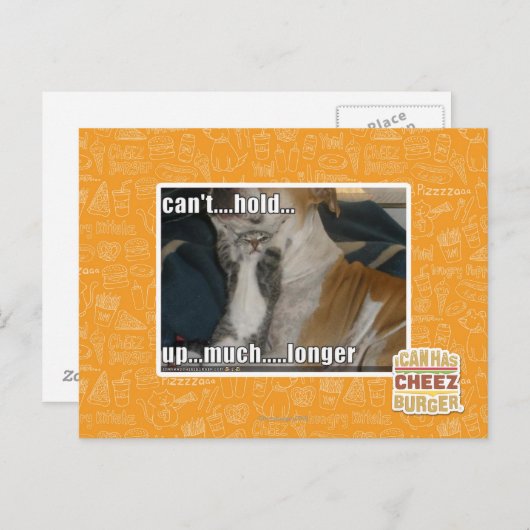 Carte Postale Impossible de tenir plus longtemps (Devant / Derrière)