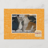 Carte Postale Impossible de tenir plus longtemps (Devant)