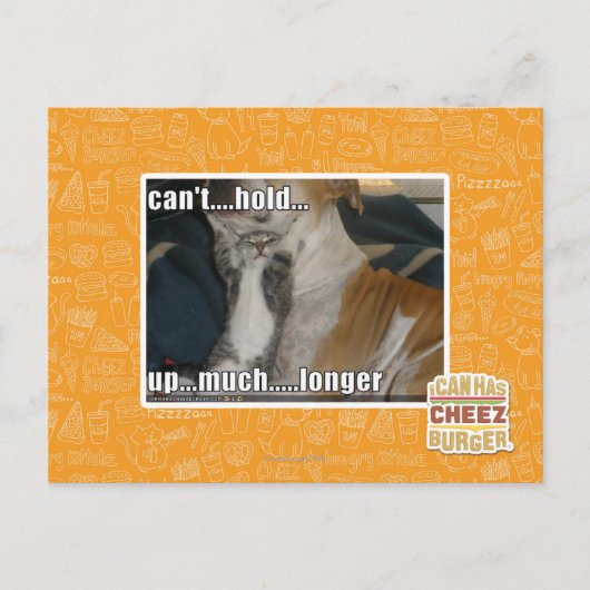 Carte Postale Impossible de tenir plus longtemps (Devant)