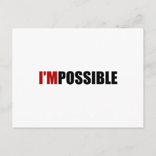 Carte Postale Impossible Motivation possible