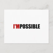 Carte Postale Impossible Motivation possible (Devant)