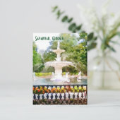 Carte Postale Impression à l'aquarelle de la fontaine Forsyth à  (Debout devant)