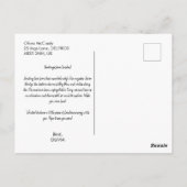 Carte Postale Impression à thème de voyage à Londres (Dos)