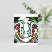 Carte Postale Impression Abstrait Face Hakuna Matata (Debout devant)