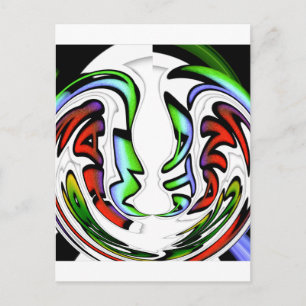 Carte Postale Impression Abstrait Face Hakuna Matata