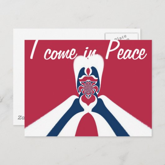 Carte Postale Impression Abstraite E.T. (Devant / Derrière)