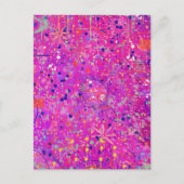 Carte Postale Impression abstraite Jubilé Magenta (Devant)
