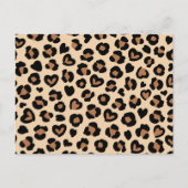 Carte Postale Impression animale, Léopard marron, Taches de guép (Devant)