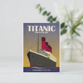 Carte Postale Impression Art déco Titanic Ocean Liner (Debout devant)