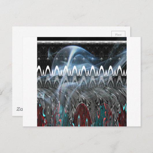 Carte Postale Impression artistique Abstraite remarquable (Devant / Derrière)