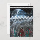 Carte Postale Impression artistique Abstraite remarquable (Devant / Derrière)