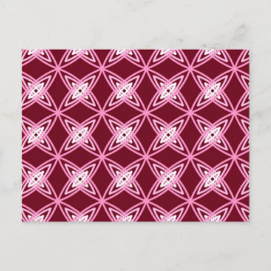 Carte Postale Impression atomique moderne du milieu du siècle - 