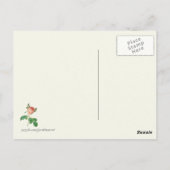 Carte Postale Impression botanique rose vintage (Dos)