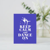 Carte Postale Impression Cadeau Dansant Conserver le calme et la (Debout devant)