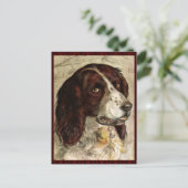 Carte Postale Impression Cocker Spanial Dog (Debout devant)