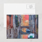 Carte Postale Impression Colorée De Venise Italie (Devant / Derrière)