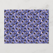 Carte Postale Impression d'animal abstrait violet (Devant)