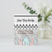 Carte Postale Impression d'art cadeau Fête des mariées (Debout devant)