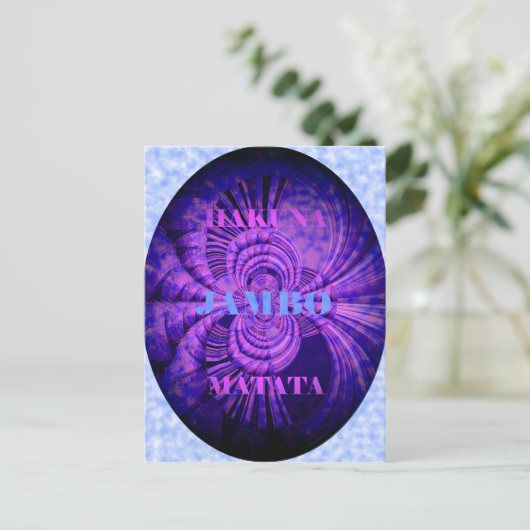 Carte Postale Impression d'art Cosmic Hakuna (Debout devant)