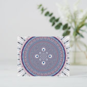Carte Postale Impression d'art de design radial (Debout devant)