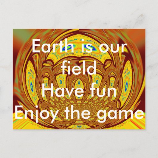 Carte Postale Impression d'art de gant de baseball jaune doré (Devant)
