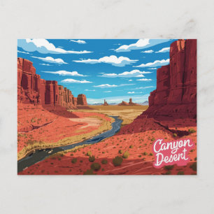 Carte Postale Impression d'art de la vallée de la rivière du dés