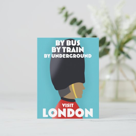 Carte Postale Impression d'art de Londres. (Debout devant)