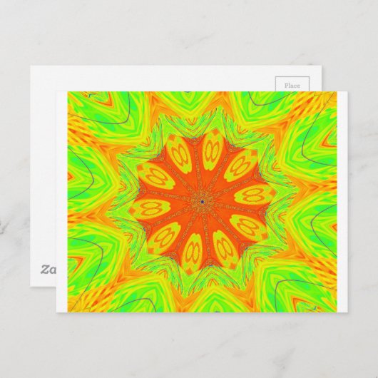 Carte Postale Impression d'art du motif Samba (Devant / Derrière)