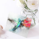 Carte Postale Impression d'art floral à l'aquarelle représentant
