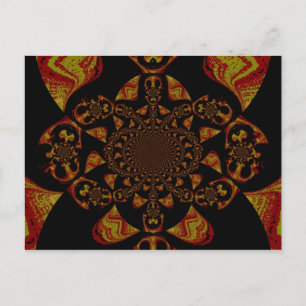 Carte Postale Impression d'art Kaleidoscope crâne