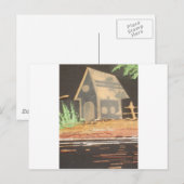 Carte Postale Impression d'art Maison Douce Maison (Devant / Derrière)
