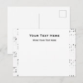 Carte Postale Impression d'art noir, blanc, gris 2 Invitation ca (Devant / Derrière)