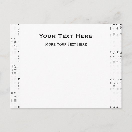 Carte Postale Impression d'art noir, blanc, gris 2 Invitation ca (Devant)