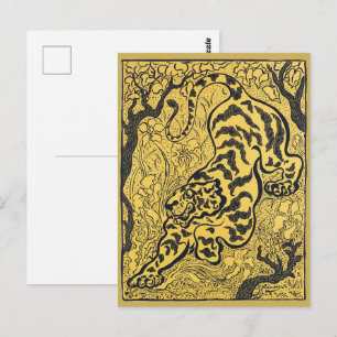 Carte Postale Impression d'art nouveau vintage de Paul Ranson Ti