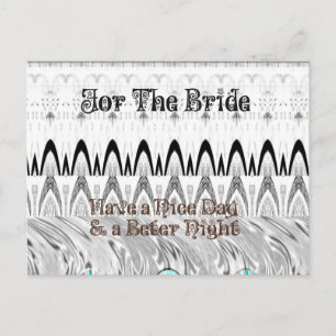 Carte Postale Impression d'art pour un cadeau de douche de marié