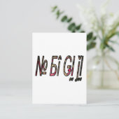 Carte Postale Impression d'art texte No Bigiji (Debout devant)