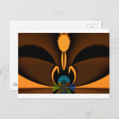 Carte Postale Impression de contraste de couleur Abstraite (Devant / Derrière)