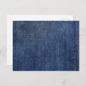 Carte Postale Impression de Denim bleu profond (Devant / Derrière)