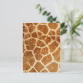 Carte Postale Impression de fourrure de girafe (Debout devant)
