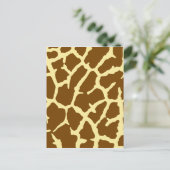 Carte Postale Impression de girafe (Debout devant)