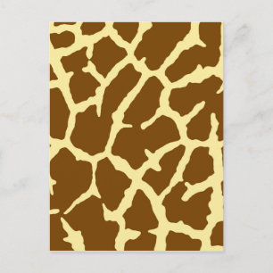 Carte Postale Impression de girafe