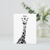 Carte Postale Impression de girafe (Debout devant)