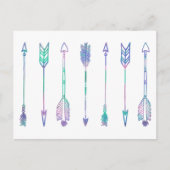 Carte Postale Impression de la flèche aquarelle (Devant)