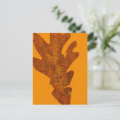 Carte postale Impression de la nature feuille (Debout devant)