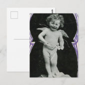 Carte Postale Impression de l'ange triste Cherub (Devant / Derrière)