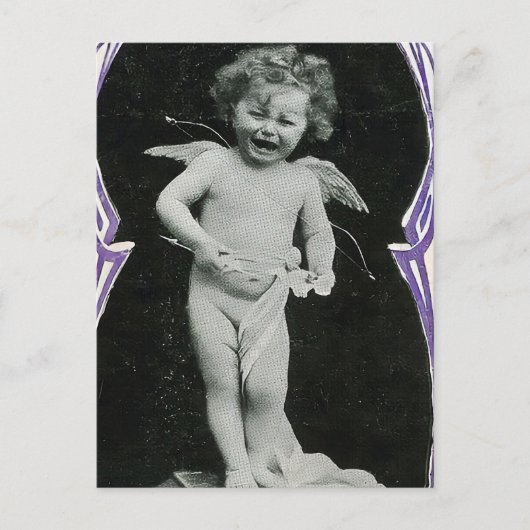 Carte Postale Impression de l'ange triste Cherub (Devant)