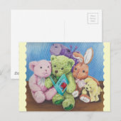 Carte Postale Impression de l'art du cercle animal (Devant / Derrière)