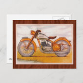 Carte Postale Impression de motocycle Socovel vintage Gold (Devant / Derrière)