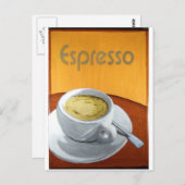Carte Postale Impression de peinture Espresso (Devant / Derrière)