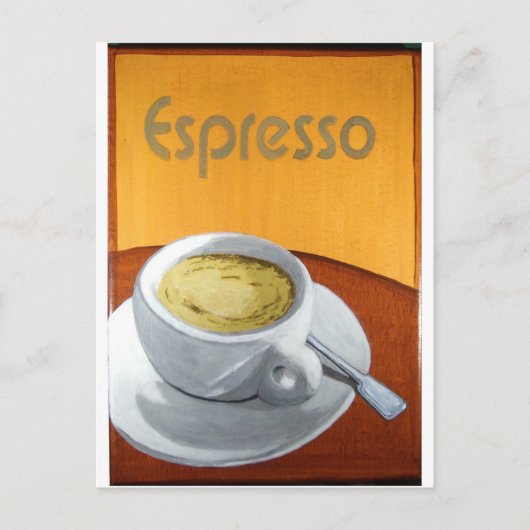 Carte Postale Impression de peinture Espresso (Devant)